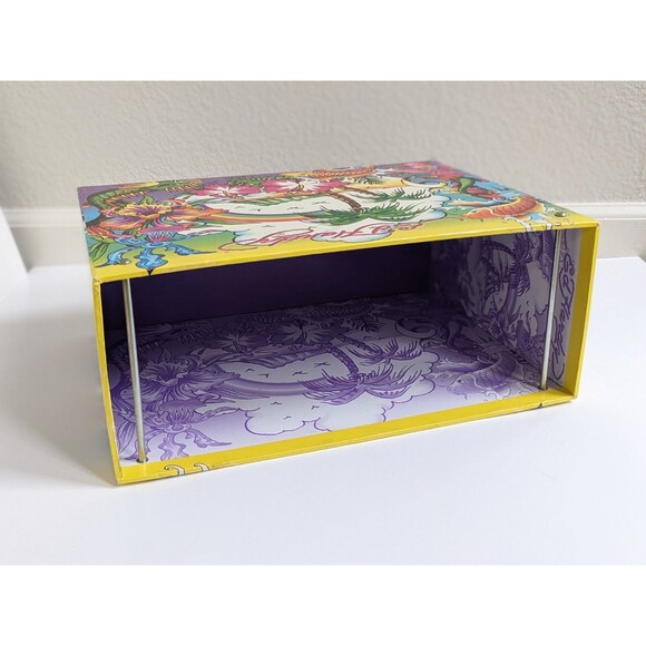 Ed Hardy x Lisa Frank Hanging File Box Tropical Tattoo Art Koi Dragon Rainbow - Picture 8 of 14